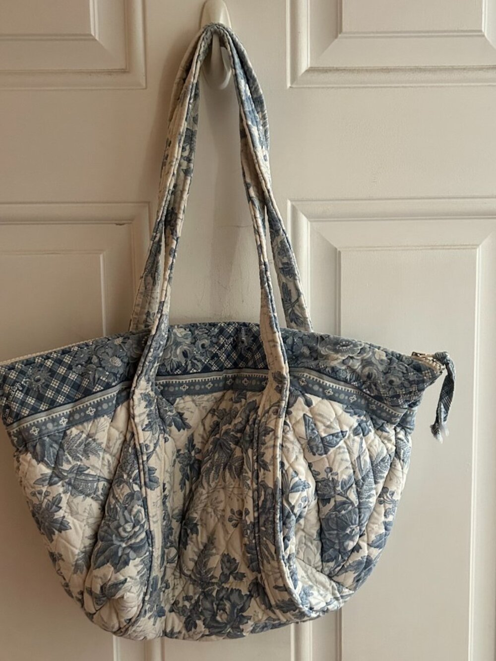 Vintage Vera Bradley Blue Toile Paddy Bag - Picture 2 of 6